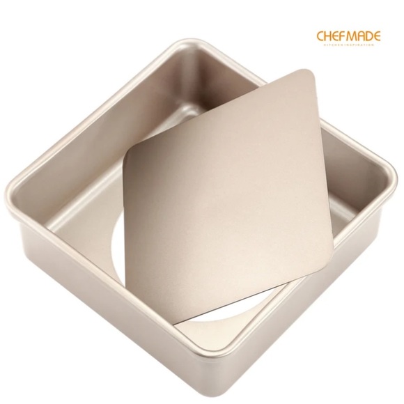 CHEFMADE 8" Professional Carbon Steel Non-Stick Square Classic Cake Pan WK9036 - Picture 1 of 13